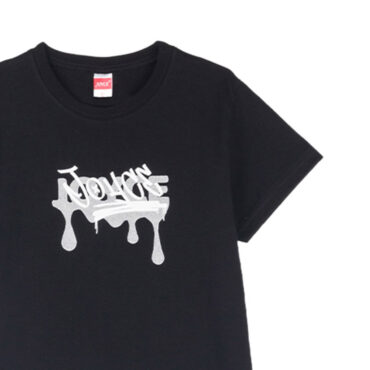 ΒΑΜΒΑΚΕΡΟ ΚΟΝΤΟΜΑΝΙΚΟ T-SHIRT ΓΙΑ ΑΓΟΡΙ JOYCE DRIP ΜΑΥΡΟ 2414509