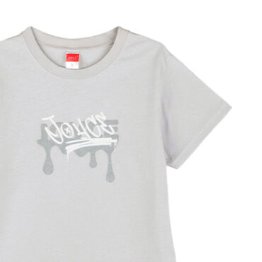 ΒΑΜΒΑΚΕΡΟ ΚΟΝΤΟΜΑΝΙΚΟ T-SHIRT ΓΙΑ ΑΓΟΡΙ JOYCE DRIP ΓΚΡΙ 2414509