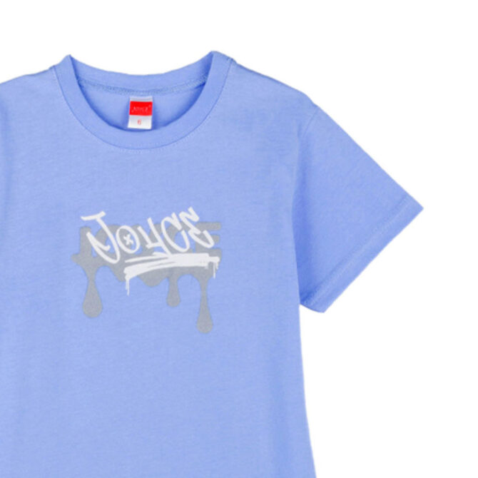 ΒΑΜΒΑΚΕΡΟ ΚΟΝΤΟΜΑΝΙΚΟ T-SHIRT ΓΙΑ ΑΓΟΡΙ JOYCE DRIP ΓΑΛΑΖΙΟ 2414509