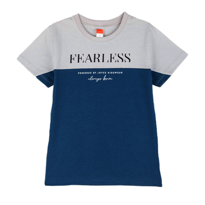 ΒΑΜΒΑΚΕΡΟ ΚΟΝΤΟΜΑΝΙΚΟ T-SHIRT ΓΙΑ ΑΓΟΡΙ JOYCE FEARLESS ΜΠΛΕ 2414510