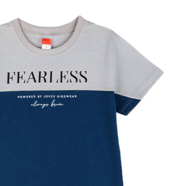 ΒΑΜΒΑΚΕΡΟ ΚΟΝΤΟΜΑΝΙΚΟ T-SHIRT ΓΙΑ ΑΓΟΡΙ JOYCE FEARLESS ΜΠΛΕ 2414510