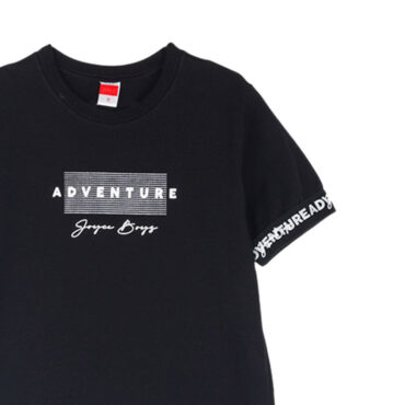 ΒΑΜΒΑΚΕΡΟ ΚΟΝΤΟΜΑΝΙΚΟ T-SHIRT ΓΙΑ ΑΓΟΡΙ JOYCE SIGNATURE ΜΑΥΡΟ 2414513