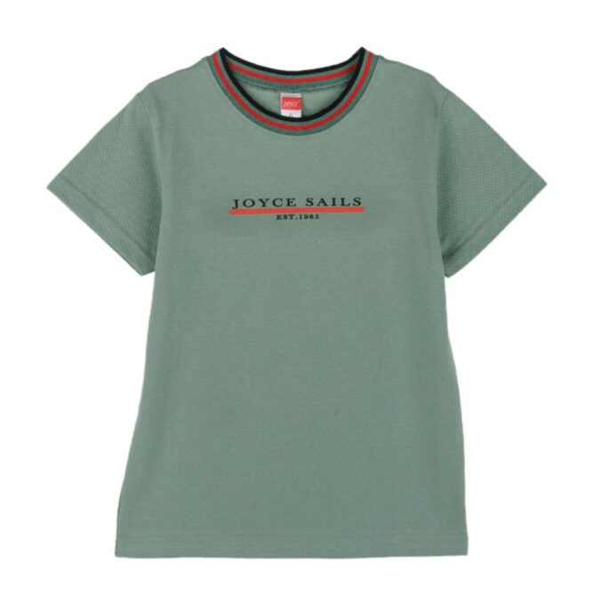 ΒΑΜΒΑΚΕΡΟ ΠΙΚΕ ΚΟΝΤΟΜΑΝΙΚΟ T-SHIRT JOYCE SAILS ΦΥΣΤΙΚΙ 2414518