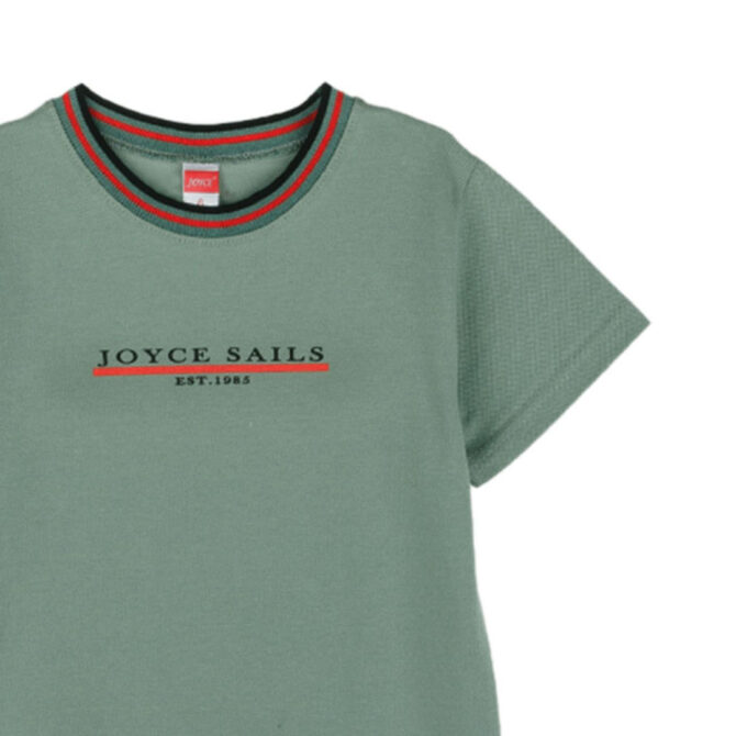 ΒΑΜΒΑΚΕΡΟ ΠΙΚΕ ΚΟΝΤΟΜΑΝΙΚΟ T-SHIRT JOYCE SAILS ΦΥΣΤΙΚΙ 2414518