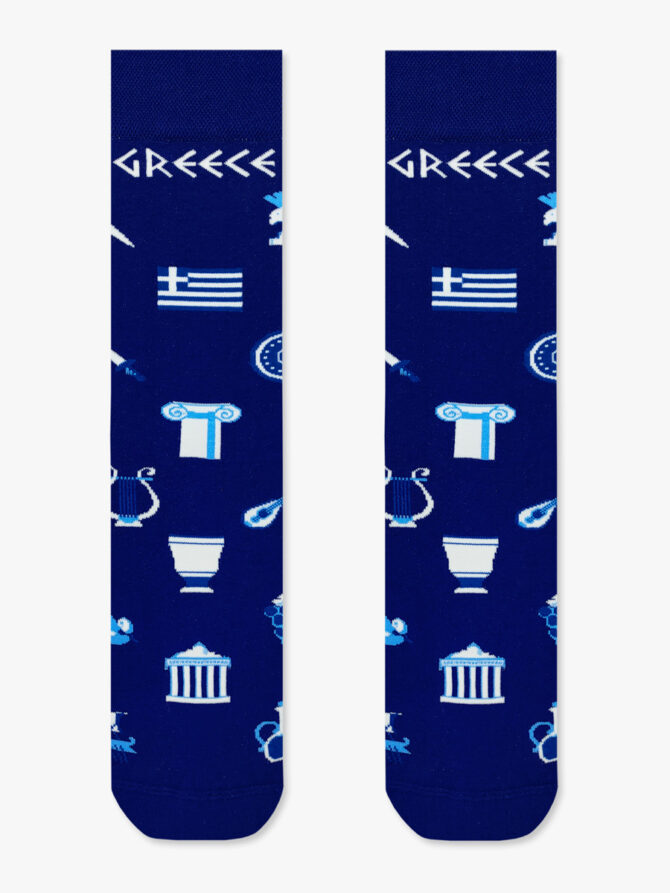 NODO Βαμβακερή Κάλτσα με Σχέδια Greek Patterns