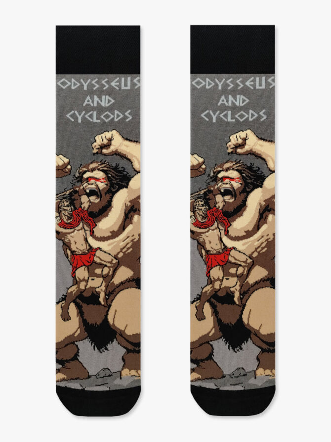 NODO Βαμβακερή Κάλτσα με Σχέδια Odysseus and Cyclops