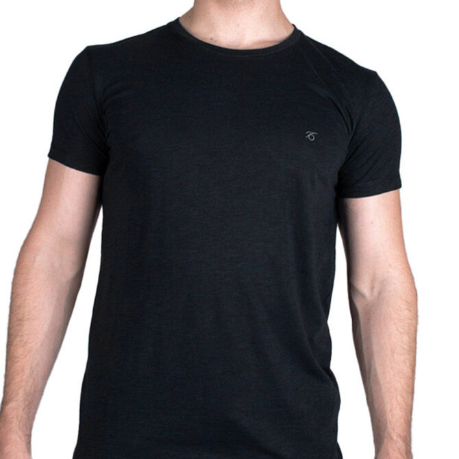 ΑΝΔΡΙΚΟ ΒΑΜΒΑΚΕΡΟ T-SHIRT PACO BSC PRINT ΜΑΥΡΟ 2431820