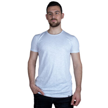 ΑΝΔΡΙΚΟ ΒΑΜΒΑΚΕΡΟ T-SHIRT PACO BSC PRINT ΑΣΠΡΟ 2431820