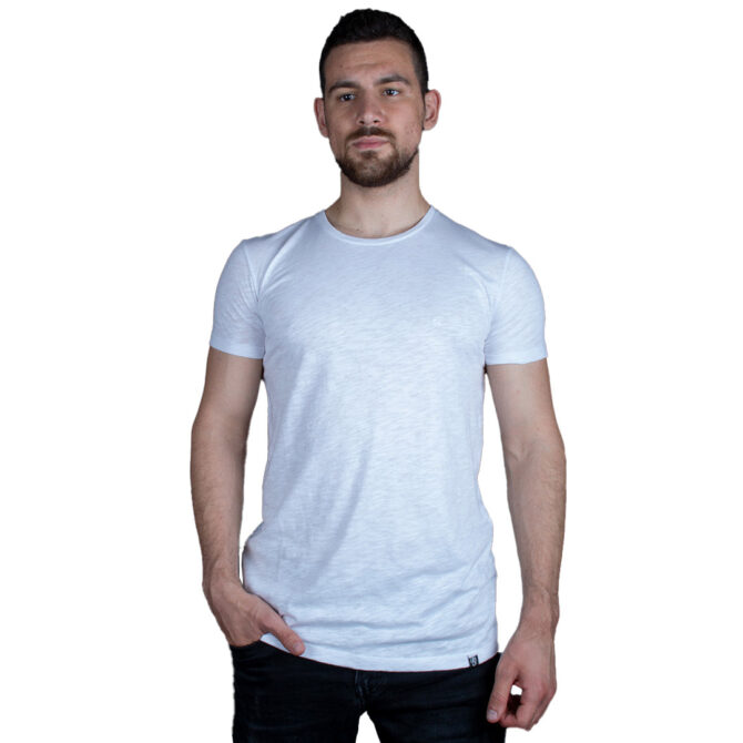 ΑΝΔΡΙΚΟ ΒΑΜΒΑΚΕΡΟ T-SHIRT PACO BSC PRINT ΑΣΠΡΟ 2431820
