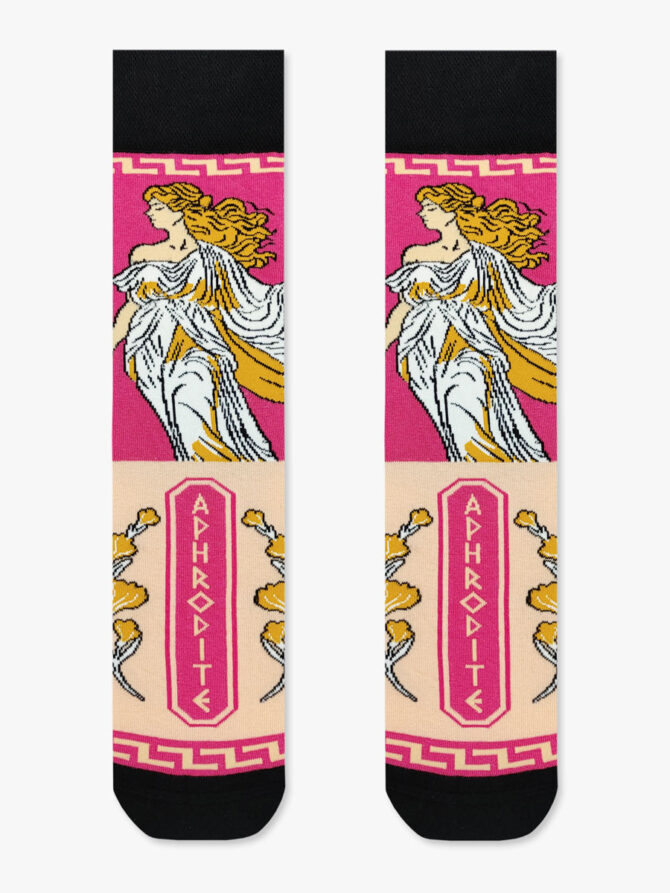 Κάλτσα Βαμβακερή με Σχέδια Aphrodite The Greek Goddess NODO
