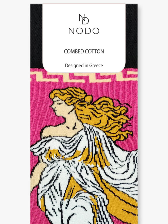 Κάλτσα Βαμβακερή με Σχέδια Aphrodite The Greek Goddess NODO - Image 3