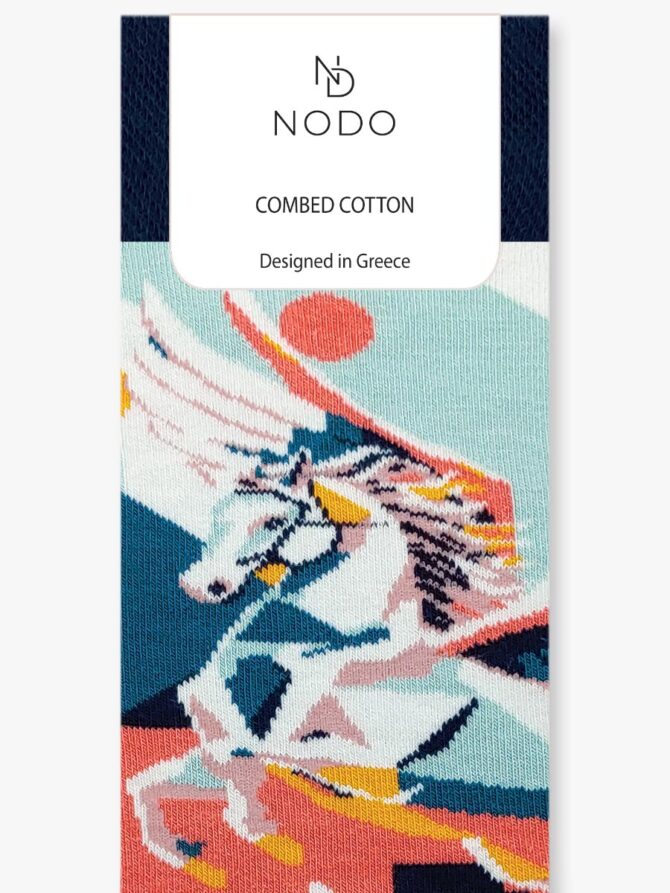NODO Βαμβακερή Κάλτσα με Σχέδια Pegasus - Image 3