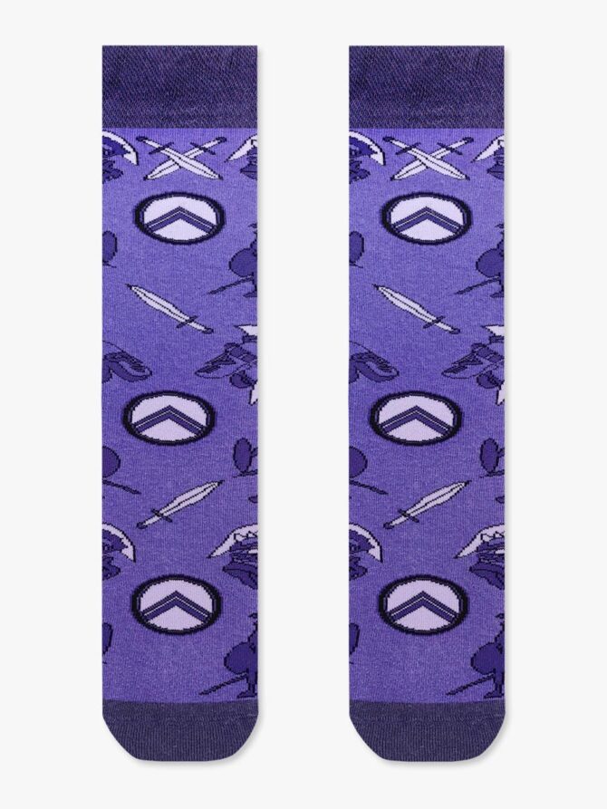 NODO Βαμβακερή Κάλτσα με Σχέδια Spartans Pattern