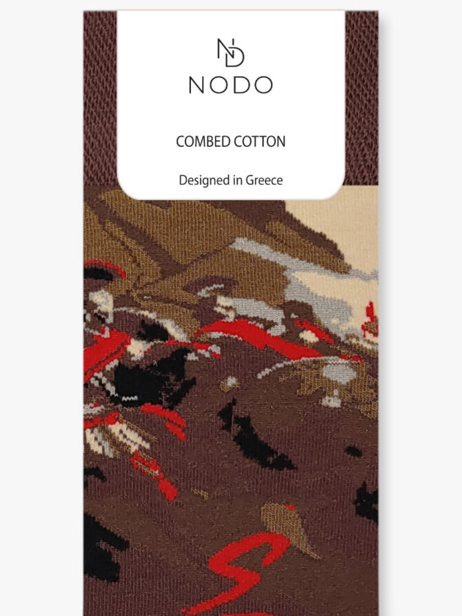 NODO Βαμβακερή Κάλτσα με Σχέδια Spartans in Blood - Image 3