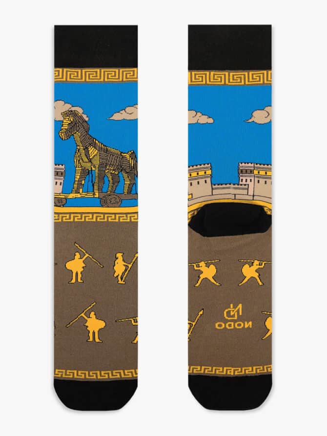 NODO Βαμβακερή Κάλτσα με Σχέδια Trojan Horse - Image 4