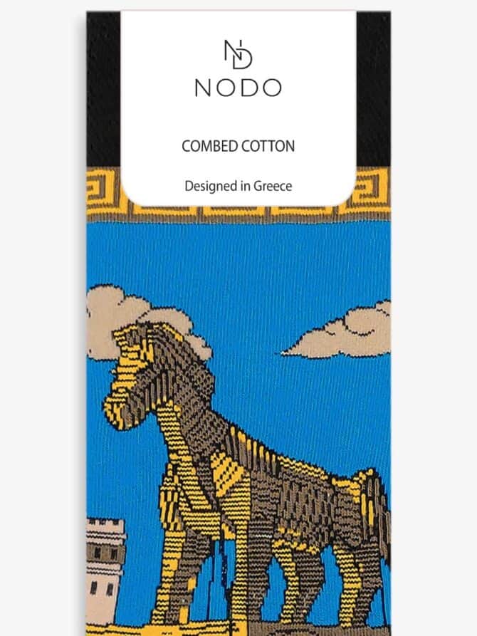 NODO Βαμβακερή Κάλτσα με Σχέδια Trojan Horse - Image 6