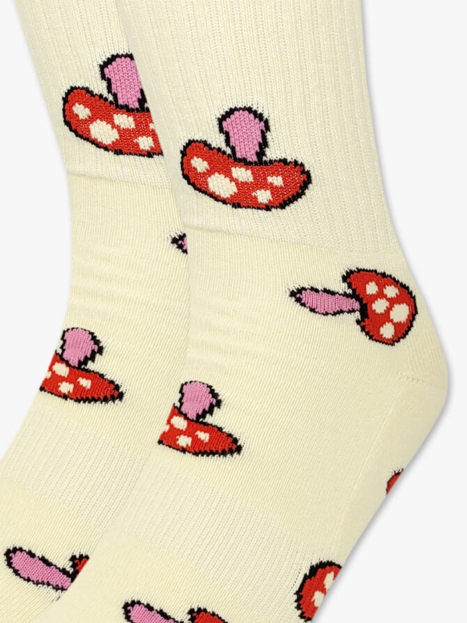 Κάλτσα Βαμβακερή Πετσετέ με Σχέδια Mushrooms RTO - Image 3