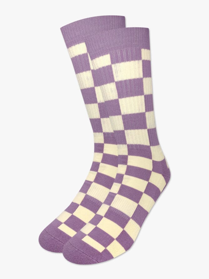 Κάλτσα Βαμβακερή Πετσετέ με Σχέδια Checkerboard RTO - Image 2