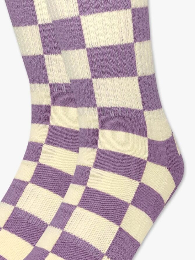 Κάλτσα Βαμβακερή Πετσετέ με Σχέδια Checkerboard RTO - Image 3