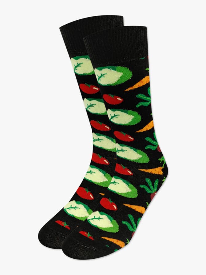 Κάλτσα Βαμβακερή με Σχέδια Veggies NODO - Image 2
