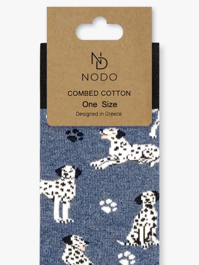 Κάλτσα Βαμβακερή με Σχέδια Dog Dalmatian NODO - Image 3