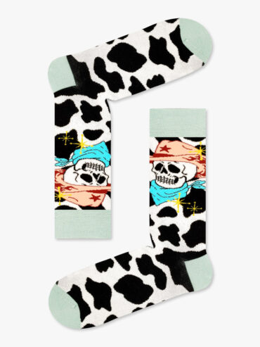 Κάλτσα Βαμβακερή με Σχέδια Skull Hat NODO