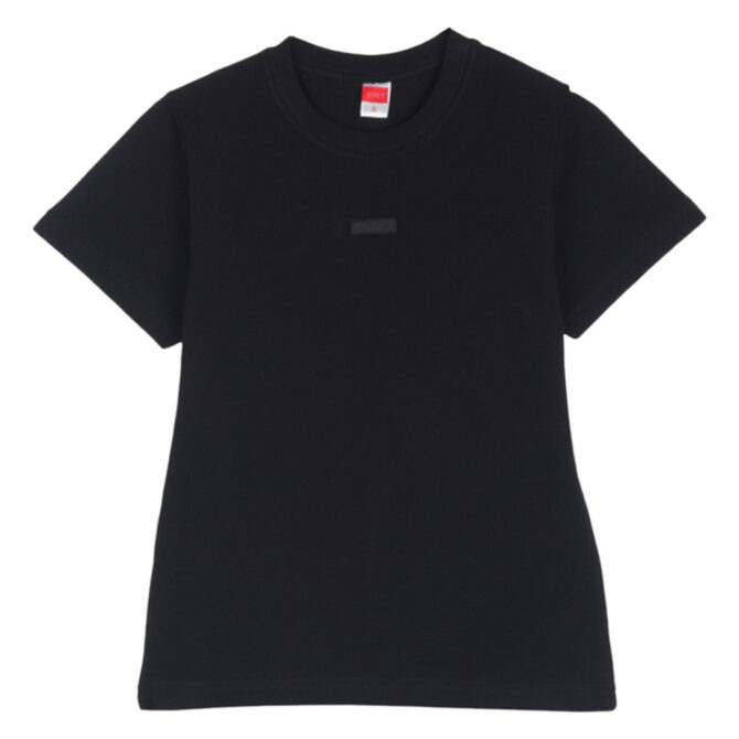 ΒΑΜΒΑΚΕΡΟ ΠΙΚΕ ΚΟΝΤΟΜΑΝΙΚΟ T-SHIRT ΓΙΑ ΑΓΟΡΙ JOYCE PIQUE ΜΑΥΡΟ 2514515