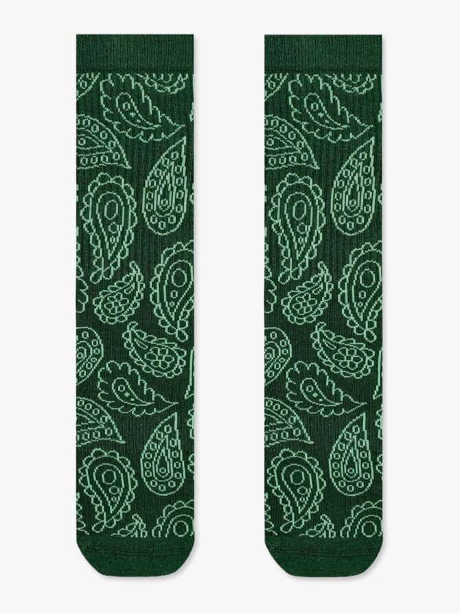 Κάλτσα Βαμβακερή Πετσετέ με Σχέδια Paisley Patterns RTO
