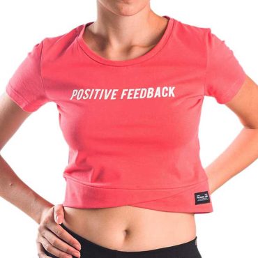 ΒΑΜΒΑΚΕΡΟ ΓΥΝΑΙΚΕΙΟ CROP T-SHIRT PACO POSITIVE ΚΟΡΑΛΙ 13440
