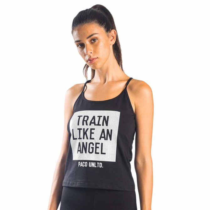 ΒΑΜΒΑΚΕΡΟ ΓΥΝΑΙΚΕΙΟ ΑΜΑΝΙΚΟ T-SHIRT PACO TRAIN ΜΑΥΡΟ 13444