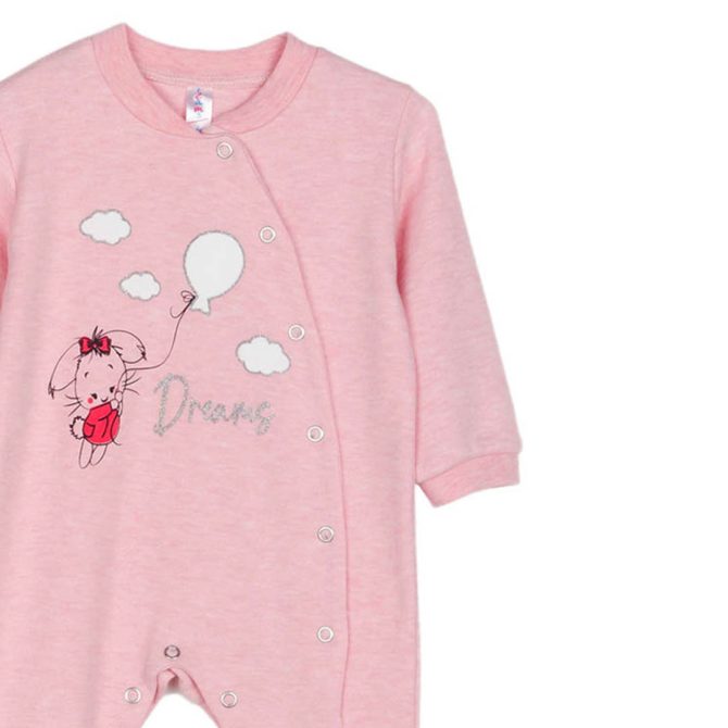 BEBE ΒΑΜΒΑΚΕΡΟ ΦΟΡΜΑΚΙ ΓΙΑ ΚΟΡΙΤΣΙ DREAMS BUNNY ΡΟΖ 2571211