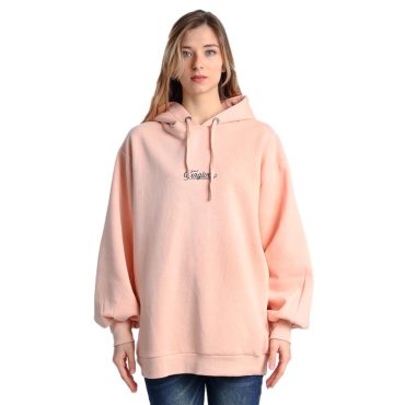 ΒΑΜΒΑΚΕΡΗ ΓΥΝΑΙΚΕΙΑ OVERSIZE ΦΟΥΤΕΡ ΜΠΛΟΥΖΑ ΜΕ ΚΟΥΚΟΥΛΑ ΚΑΙ ΧΝΟΥΔΙ PACO FORGIVEN ΣΟΜΟΝ 2582048