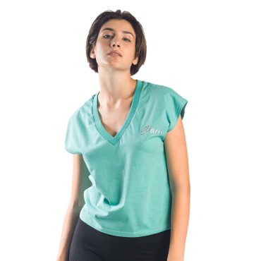 ΒΑΜΒΑΚΕΡΟ ΓΥΝΑΙΚΕΙΟ T-SHIRT PACO V-NECK ΒΕΡΑΜΑΝ 13412