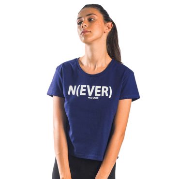 ΒΑΜΒΑΚΕΡΟ ΓΥΝΑΙΚΕΙΟ T-SHIRT PACO NEVER ΜΠΛΕ 13423