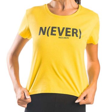 ΒΑΜΒΑΚΕΡΟ ΓΥΝΑΙΚΕΙΟ T-SHIRT PACO NEVER ΚΙΤΡΙΝΟ 13423