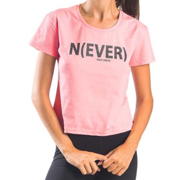 ΒΑΜΒΑΚΕΡΟ ΓΥΝΑΙΚΕΙΟ T-SHIRT PACO NEVER ΡΟΖ 13423