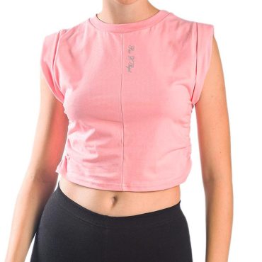 ΒΑΜΒΑΚΕΡΟ ΓΥΝΑΙΚΕΙΟ ΑΜΑΝΙΚΟ CROP TOP PACO PROJECT ΡΟΖ 13447