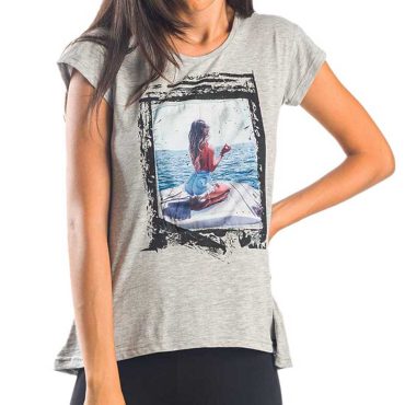 ΒΑΜΒΑΚΕΡΟ ΓΥΝΑΙΚΕΙΟ T-SHIRT PACO GIRL ΓΚΡΙ 13460