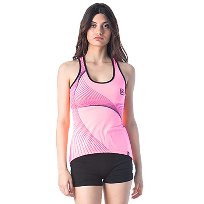 ΒΑΜΒΑΚΕΡΟ ΓΥΝΑΙΚΕΙΟ ΑΜΑΝΙΚΟ T-SHIRT PACO LINES ΦΟΥΞ 201623