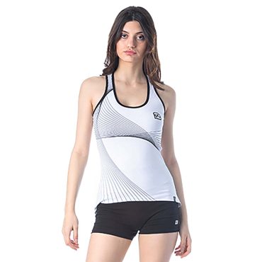 ΒΑΜΒΑΚΕΡΟ ΓΥΝΑΙΚΕΙΟ ΑΜΑΝΙΚΟ T-SHIRT PACO LINES ΑΣΠΡΟ 201623