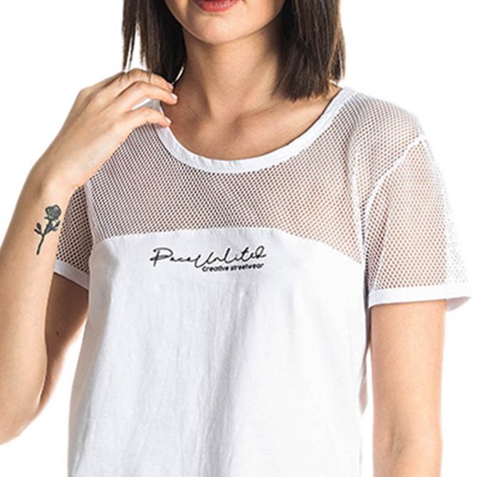 ΒΑΜΒΑΚΕΡΟ T-SHIRT ΜΕ ΔΥΧΤΙ PACO FILE ΑΣΠΡΟ 213165