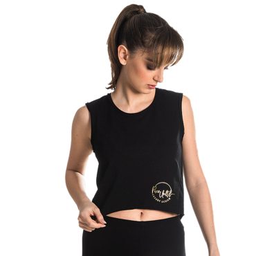 ΒΑΜΒΑΚΕΡΟ ΓΥΝΑΙΚΕΙΟ ΑΜΑΝΙΚΟ T-SHIRT PACO LUXURY ΜΑΥΡΟ 213171
