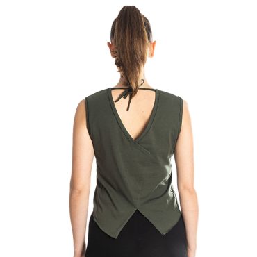 ΒΑΜΒΑΚΕΡΟ ΓΥΝΑΙΚΕΙΟ ΑΜΑΝΙΚΟ T-SHIRT PACO LUXURY ΧΑΚΙ 213171