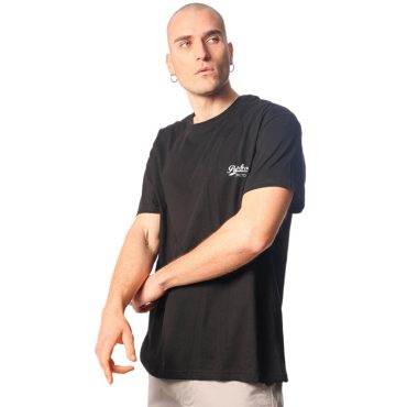 ΑΝΔΡΙΚΟ ΒΑΜΒΑΚΕΡΟ PLUS SIZE T-SHIRT ROUND NECK ΜΑΥΡΟ 2431805