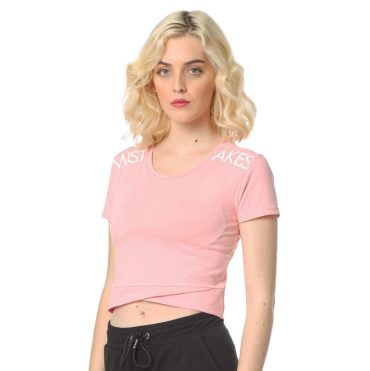 ΒΑΜΒΑΚΕΡΟ ΓΥΝΑΙΚΕΙΟ T-SHIRT CROP PACO MISTAKES ΡΟΖ 2332028