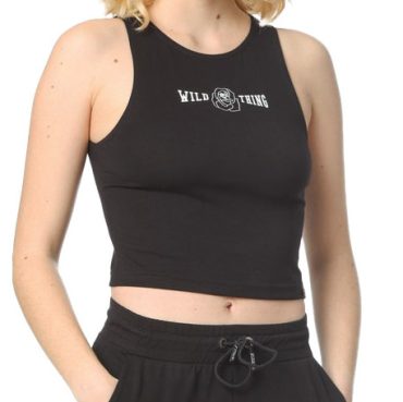 ΒΑΜΒΑΚΕΡΟ ΓΥΝΑΙΚΕΙΟ ΑΜΑΝΙΚΟ CROP TOP PACO ROSE ΜΑΥΡΟ 2332035