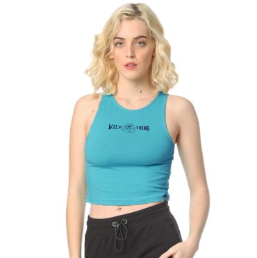 ΒΑΜΒΑΚΕΡΟ ΓΥΝΑΙΚΕΙΟ ΑΜΑΝΙΚΟ CROP TOP PACO ROSE ΤΙΡΚΟΥΑΖ 2332035
