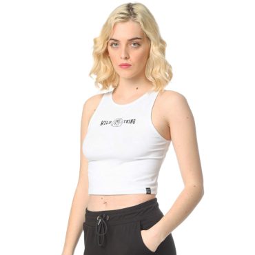 ΒΑΜΒΑΚΕΡΟ ΓΥΝΑΙΚΕΙΟ ΑΜΑΝΙΚΟ CROP TOP PACO ROSE ΑΣΠΡΟ 2332035