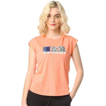 ΒΑΜΒΑΚΕΡΟ ΓΥΝΑΙΚΕΙΟ T-SHIRT PACO LEOPARD ΠΟΡΤΟΚΑΛΙ 2332048