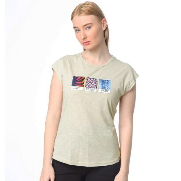 ΒΑΜΒΑΚΕΡΟ ΓΥΝΑΙΚΕΙΟ T-SHIRT PACO LEOPARD ΜΠΕΖ 2332048